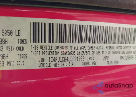 2018 Jeep Cherokee Latitude from USA, damaged, VIN 1C4PJLCB4JD621066